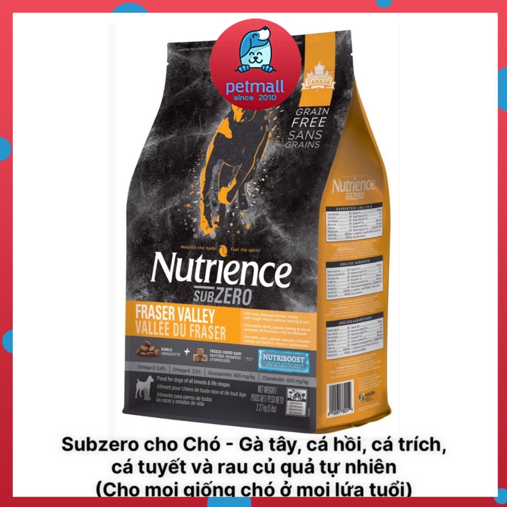 Thức ăn dạng hạt cho chó mọi lứa tuổi Nutrience Subzero 5kg - PetMall