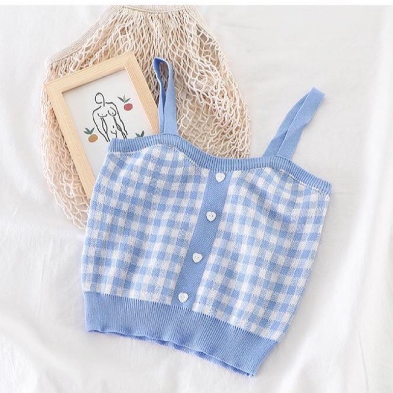 Crotop len kẻ caro cúc trái tim [HÀNG TẠM HẾT - SAU 7 NGÀY VỀ LẠI] | BigBuy360 - bigbuy360.vn