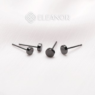Bông tai nữ màu đen chuôi bạc 925 Eleanor Accessories khuyên tai nụ bạc cá tính phụ kiện trang sức thời trang đẹp
