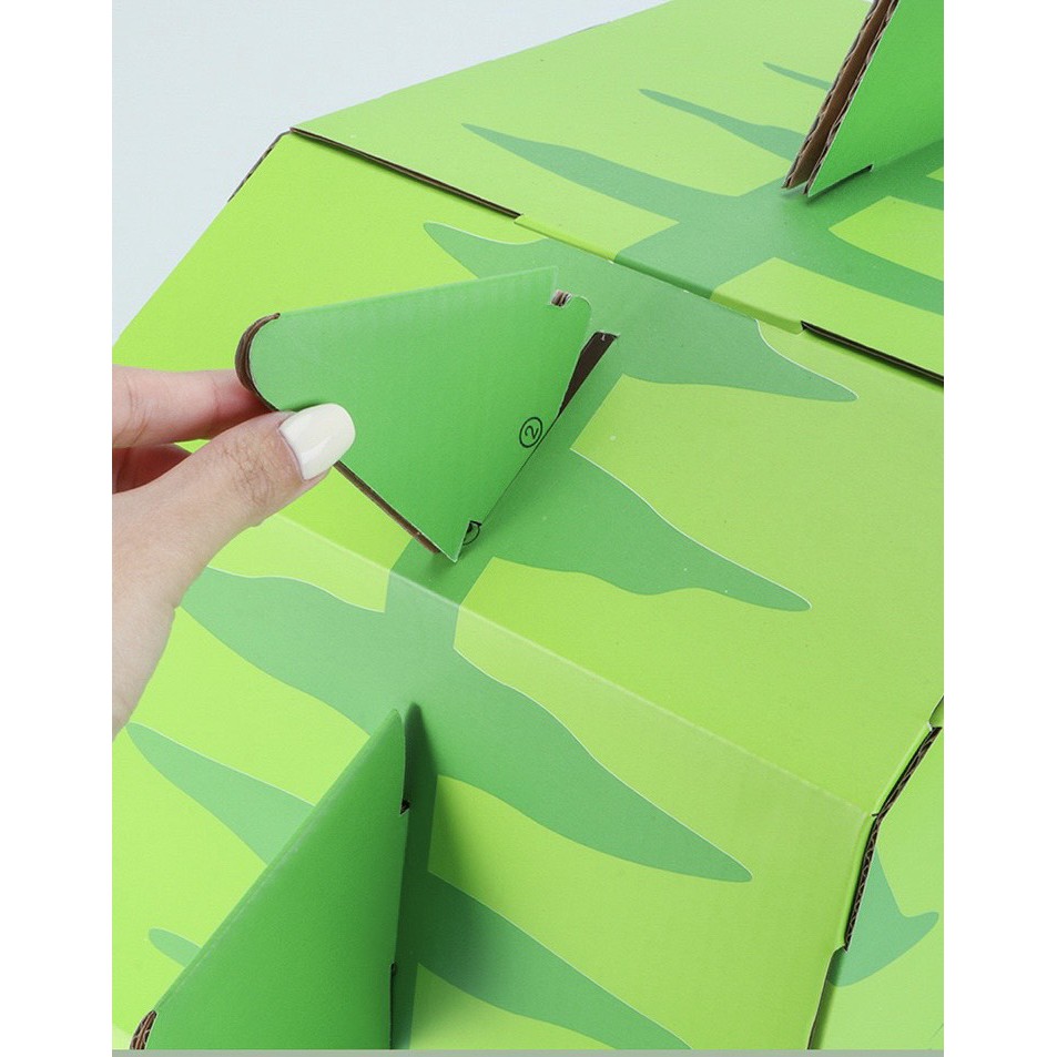 Đồ chơi thùng carton cho bé - bộ khung long tự ghép bằng bìa cứng cho bé