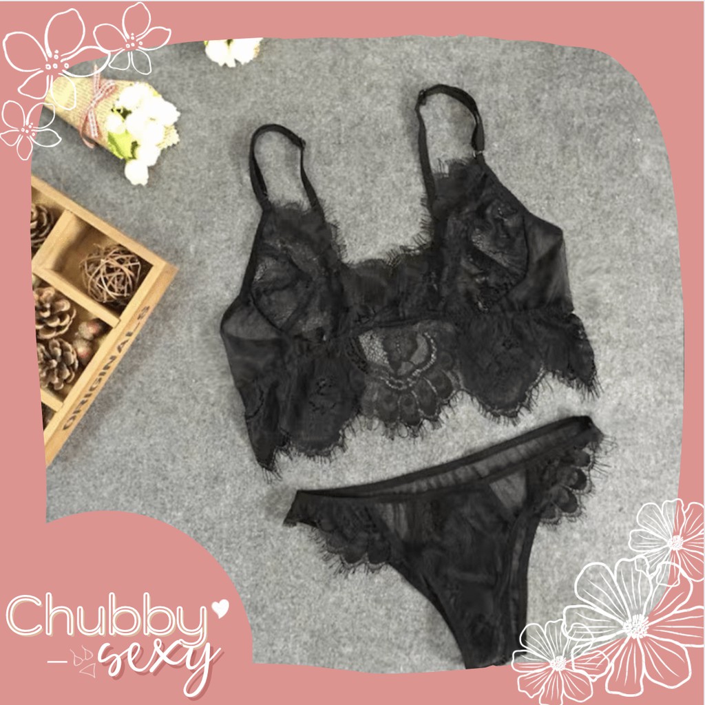 Bộ Đồ Lót Nữ Ren - Set Đồ Lót Ren Cao Cấp Thêu Hoạ Tiết Tỉ Mỉ Siêu Sexy - Nội Y Nữ Sexy - BDL05 - Chubby.Sexy