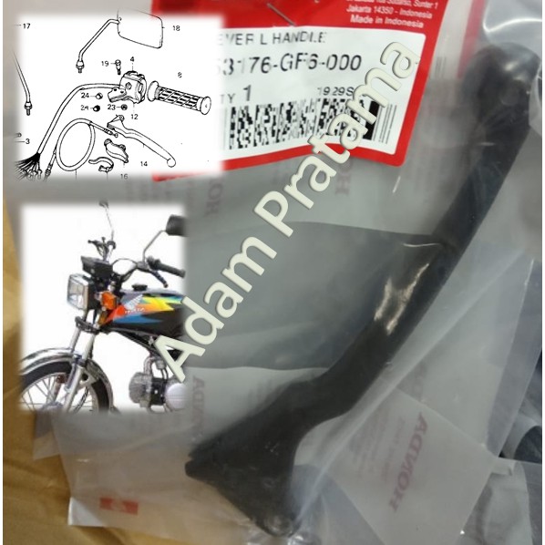 Tay cầm ly hợp trái chuyên dụng cho xe máy Honda Win 100