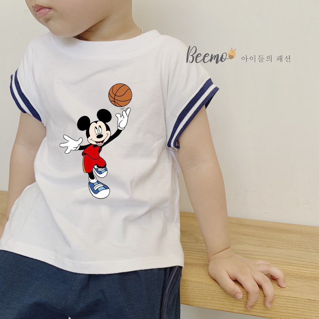 Set bộ Mickey cho bé trai Beemo - Chất liệu cotton mềm mại, kiểu dáng thể thao khỏe khoắn, theo bé vận động cả ngày B055