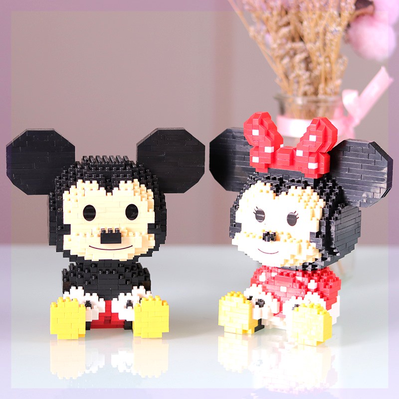 Hc Đồ Chơi Mô Hình Lắp Ráp Nhân Vật Siêu Anh Hùng disney mickey ironman daisy donald Dành Cho Bé Gái
