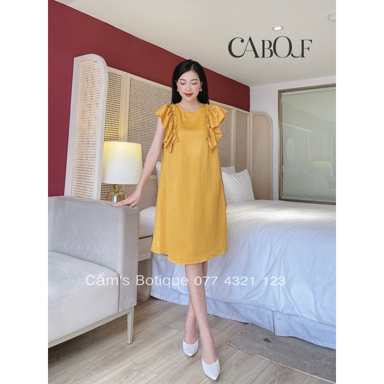 Đầm Suông Cabouf Váy Suông Dáng Dài Chất Lụa Thiết Kế Phối Cổ Thoải Mái Freesize D13