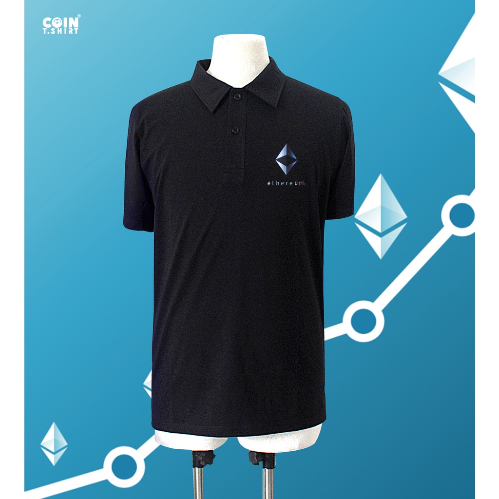 Áo Polo cao cấp Ethereum, ETH, Cointshirt, Bitcoin BTC, Binance BNB, Polkadot DOT, Crypto, HODL, Trader