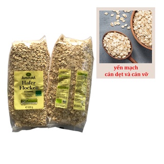 Yến mạch cán dẹt, cán vỡ Hafer Frocken Đức 500gr, hỗ trợ giảm cân, ăn kiêng eatclean, nguyên liệu làm bánh