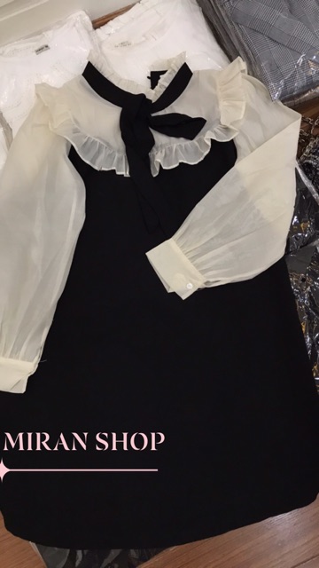 Váy phối voan tơ