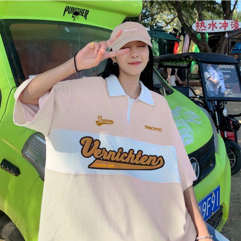 Áo Polo Khoá Kéo Vernichten Unisex Nam Nữ