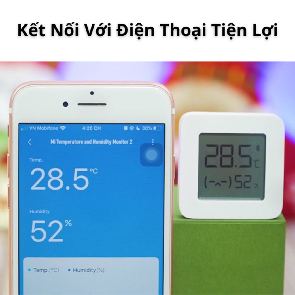 Nhiệt ẩm kế điện tử xiaomi, máy đo nhiệt độ độ ẩm điện tử gia đình xiaomi - ảnh sản phẩm 6