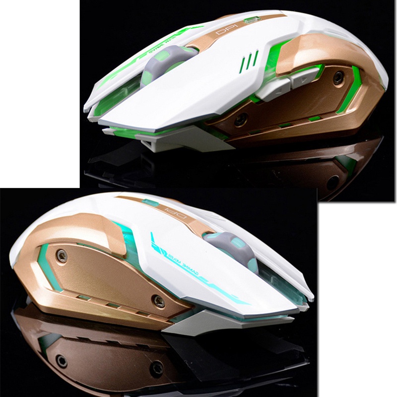 Chuột không dây 2400 DPI Có Thể Sạc Lại Bằng Cổng USB