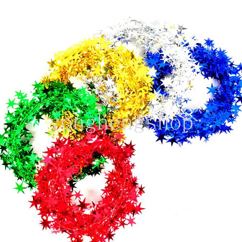 Dây Ruy Băng Ngôi Sao 5M Trang Trí Giáng Sinh/ Năm Mới/ Tiệc Cưới DIY