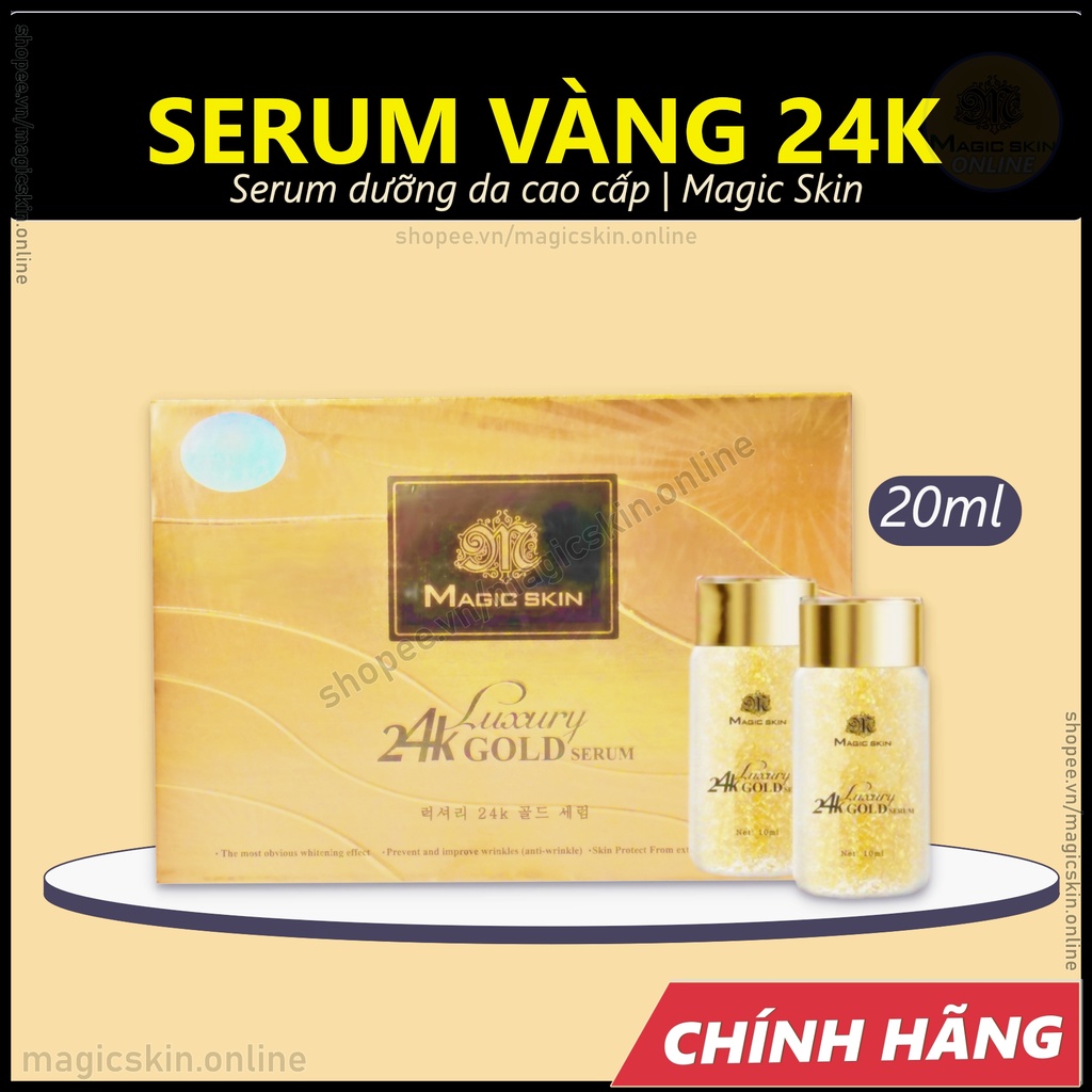 Serum Vàng 24K Magic Skin Luxury 24K Gold Serum 👍  Dưỡng da cao cấp ✔ CHÍNH HÃNG