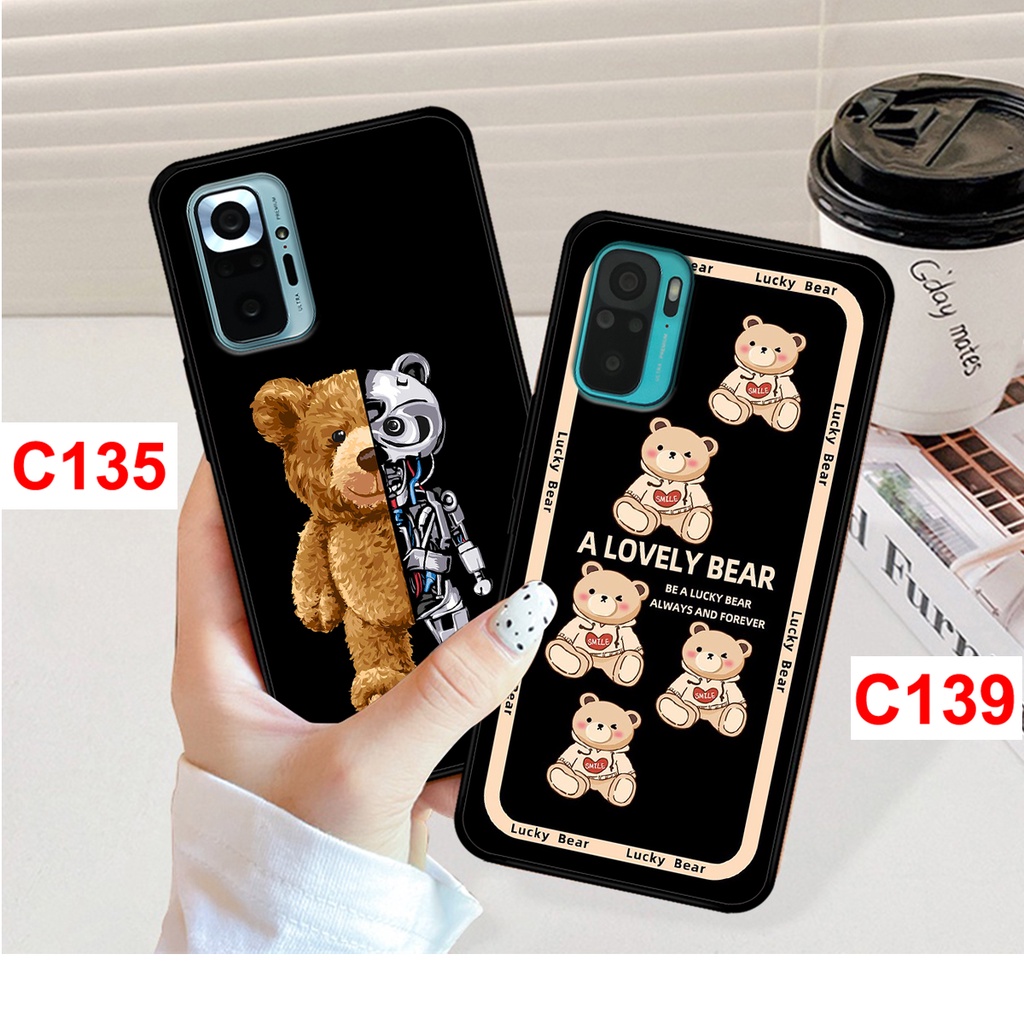 Ốp Redmi Note 10/10s - Note 10 Pro in hình gấu bear dễ thương, thời trang. ốp lưng xiaomi redmi rẻ bền đẹp.