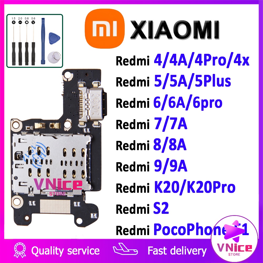Bảng Mạch Cổng Sạc Usb Có Micro Cho Xiaomi Redmi 4 5 6 7 8 A Pro Plus Pocophone F1 S2 K20 Pro
