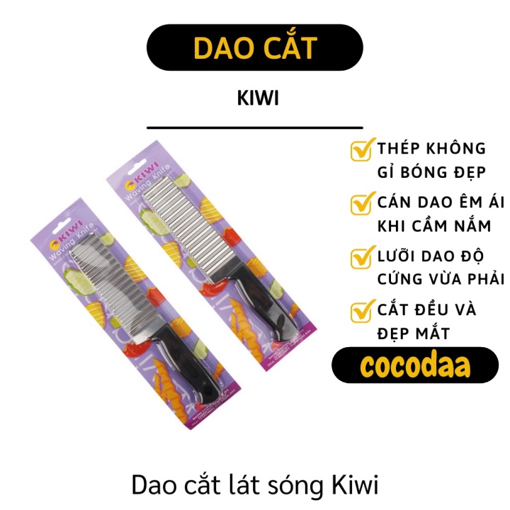 Dao Lượn Sóng - Dao Cắt Lưỡi Gợn Sóng Cắt Rau Củ, Rau Câu Tạo Hình Thêm Đẹp 6341 [FREESHIP]