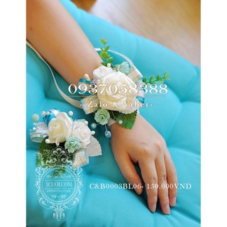 Hoa cài cô dâu chú rể cb0003bl06