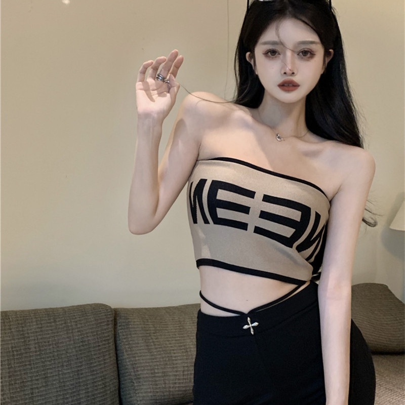 Áo Dệt Kim Sát Nách Chất Liệu Co Giãn Thoải Mái Hợp Thời Trang