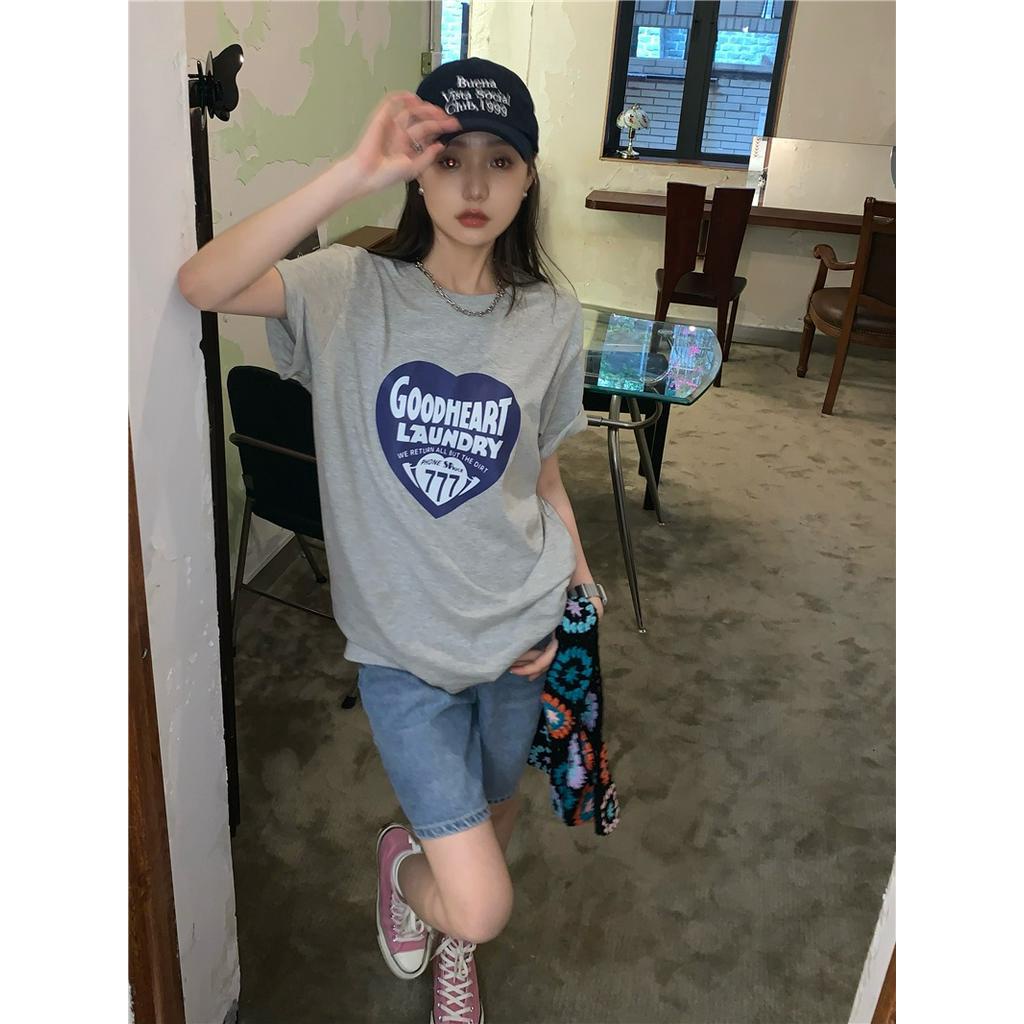 Áo thun tay ngắn Peppermint 51092 in hình thời trang cho nữ