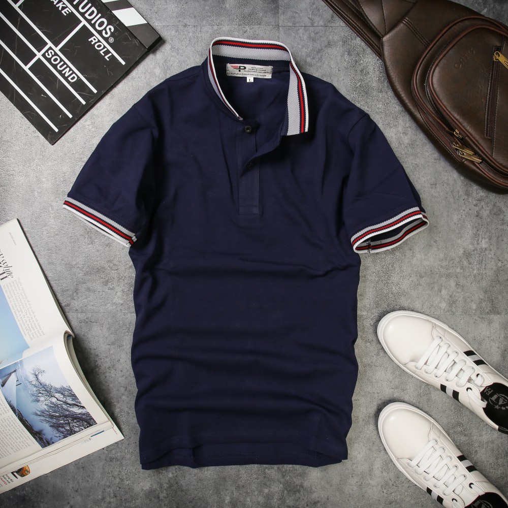 Áo phông polo nam cổ phối độc đáo AHT06 thời trang đẹp PigoFashion chọn size và màu | BigBuy360 - bigbuy360.vn