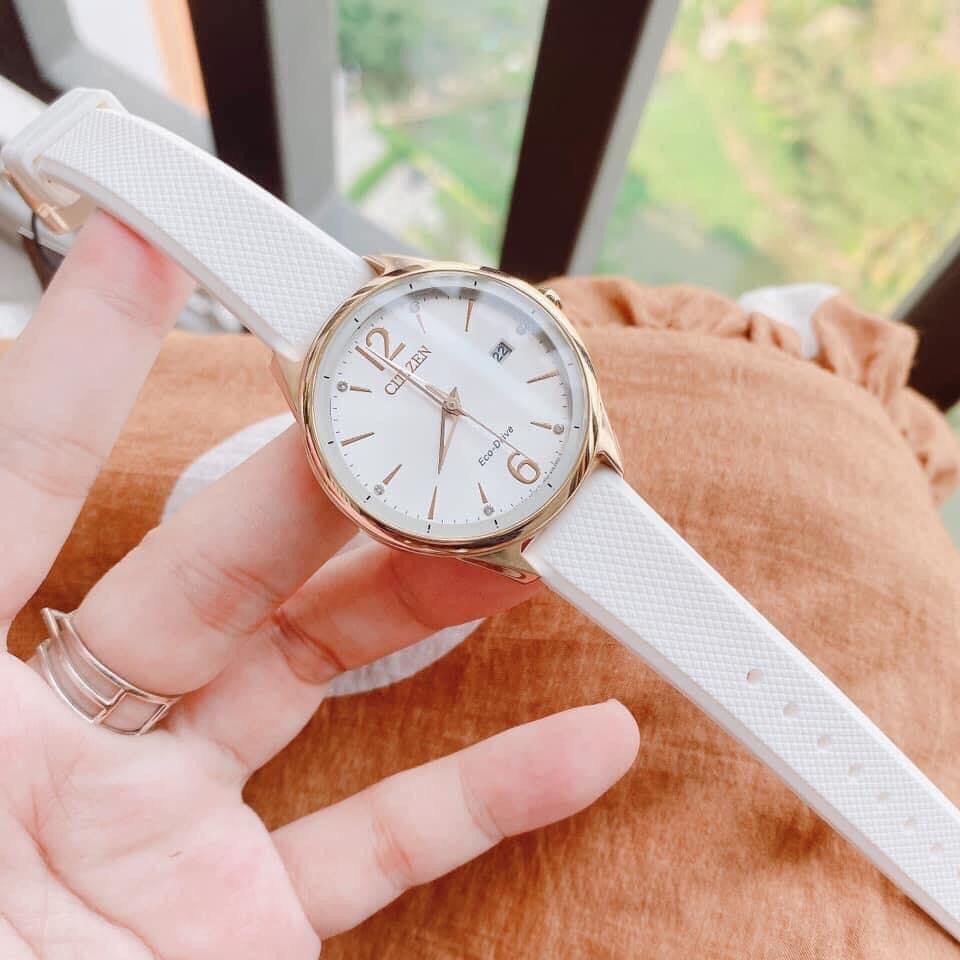Đồng Hồ Nữ CITIZEN Lady Watch Eco-drive FE6103-00A Chính Hãng Tặng Dây Da Cao Cấp