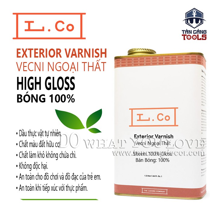 L.Co Vecni Ngoại Thất – Bóng 100% High Gloss 4 Lít