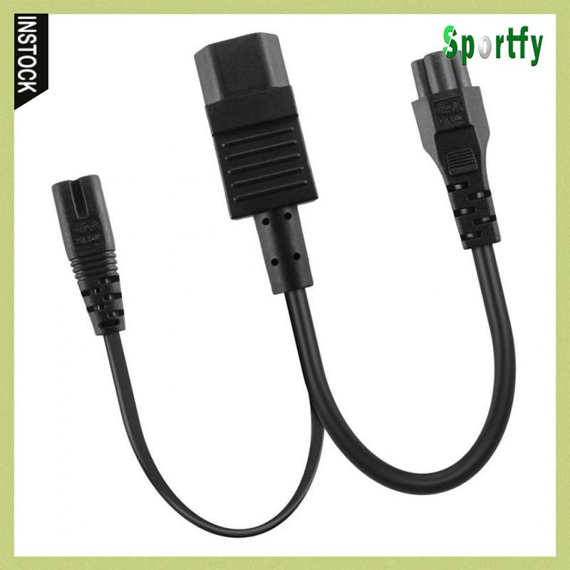 Dây Nguồn AC 1-to-2 IEC320-C14 Sang C7 + C5 Hình Chữ Y Màu Đen