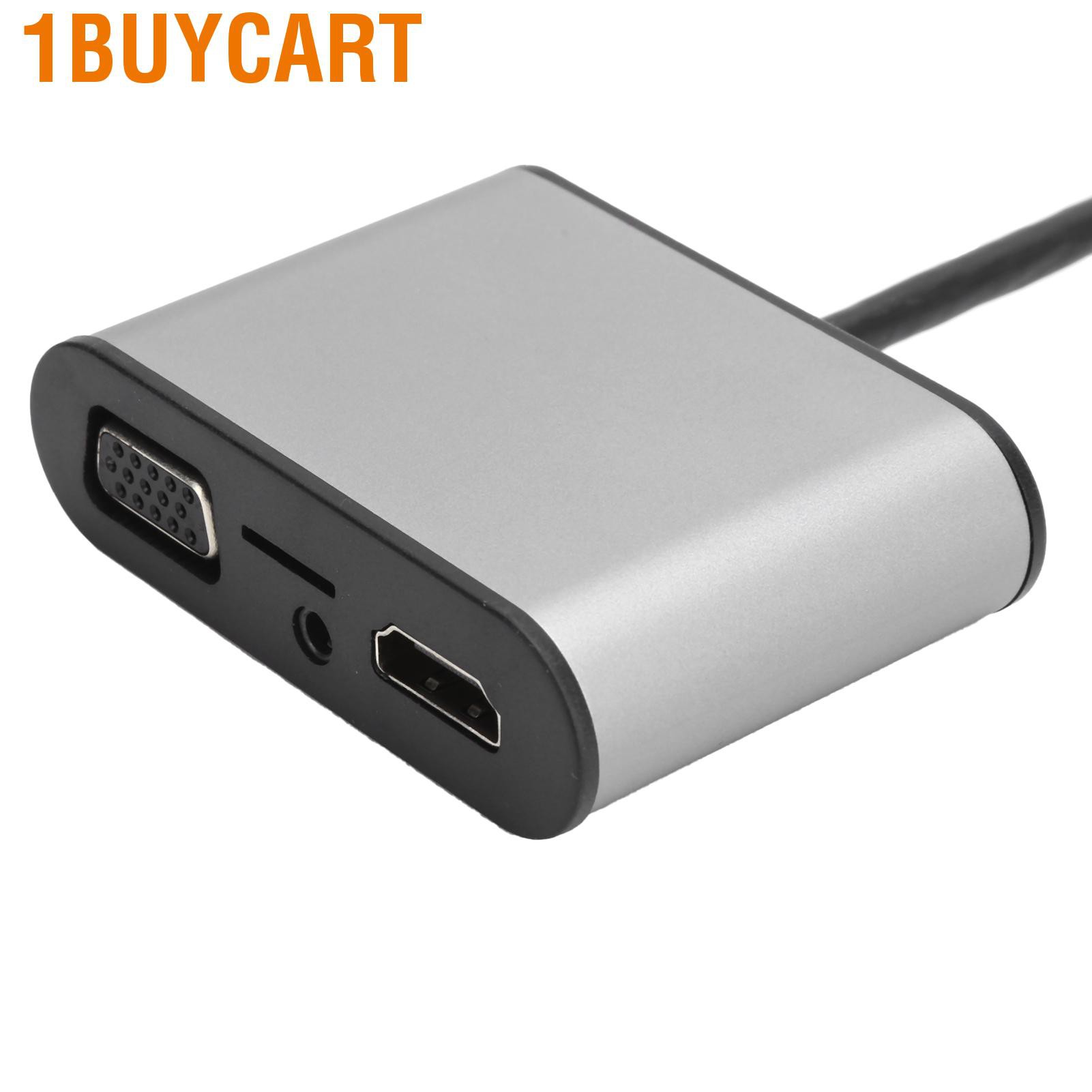 1buycart Z‑0012 Professional 8 in 1 Type‑C Hub to HDMI VGA PD Adapter Accessory for OS X