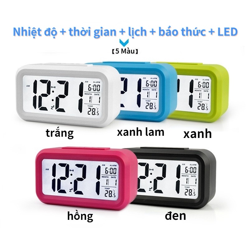 Đồng hồ báo thức, tắt tiếng, đồng hồ điện tử,không bao gồm pin[GM-NZ11-01]