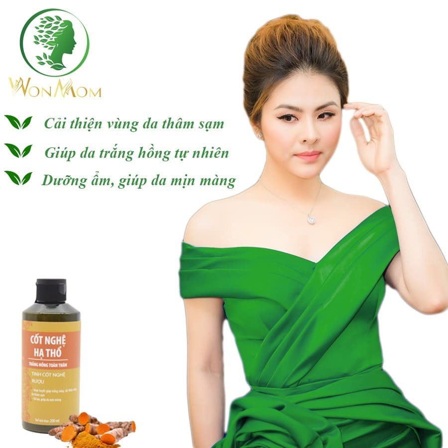 [CHÍNH HÃNG WONMOM] CỐT NGHỆ HẠ THỔ DƯỠNG TRẮNG DA TOÀN THÂN TỰ NHIÊN, AN TOÀN WONMOM 200ML – CỐT NGHỆ DƯỠNG DA