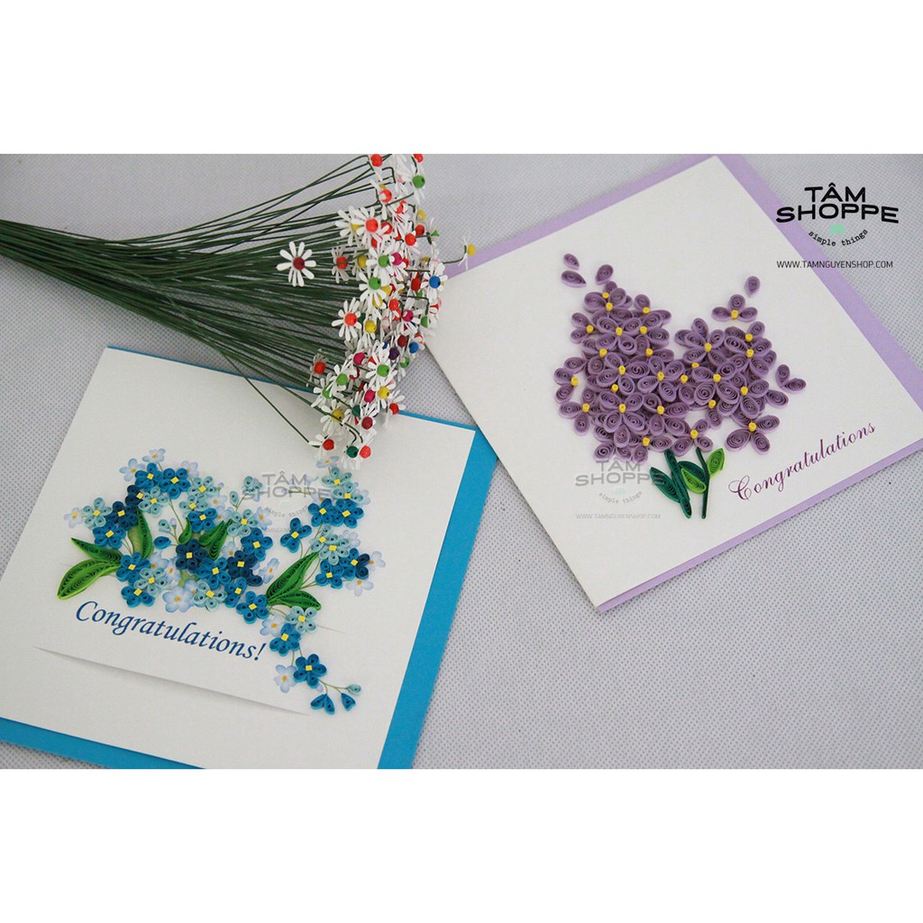 THIỆP GIẤY QUILLING HANDMADE SỐ 02