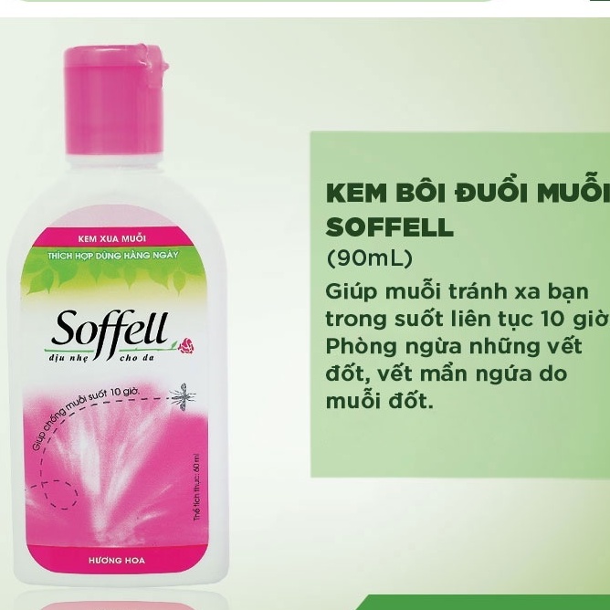 Kem Bôi Chống Muỗi Soffell Hương Hoa (Lọ 60ml)