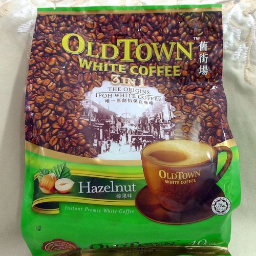 Cà phê trắng OLDTOWN white coffee hazelnut