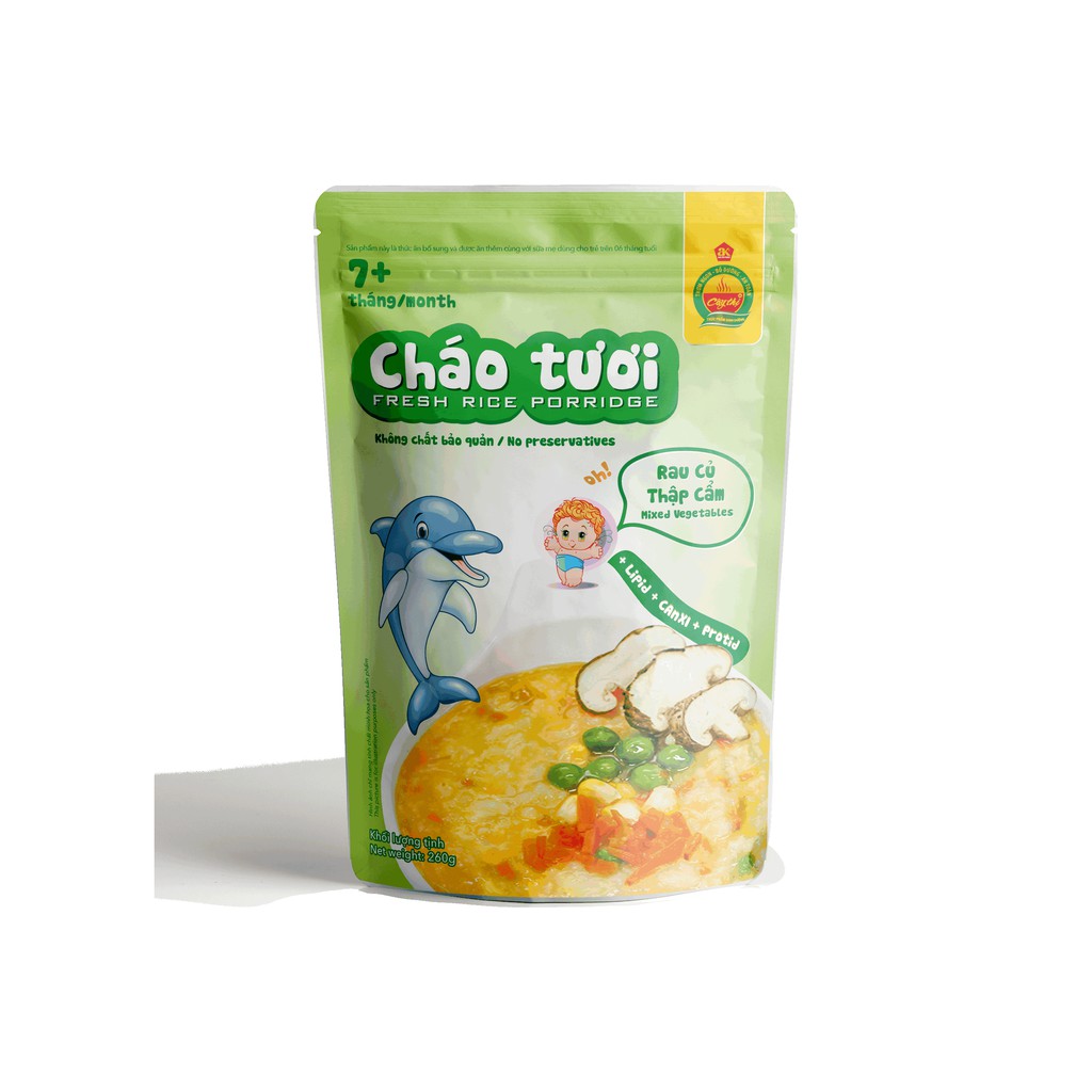 Combo 13 gói 11 vị cháo tươi Cây thị và Sài Gòn Food