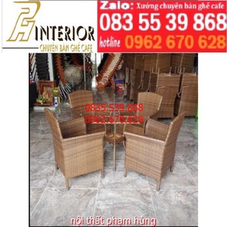 bàn ghế cafe bàn ghế mây nhựa bàn ghế quán cafe