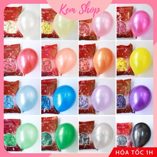 Bóng Nhũ Size 10'' Trang Trí Sinh Nhật Sự Kiện Nhiều Màu Sắc - K179