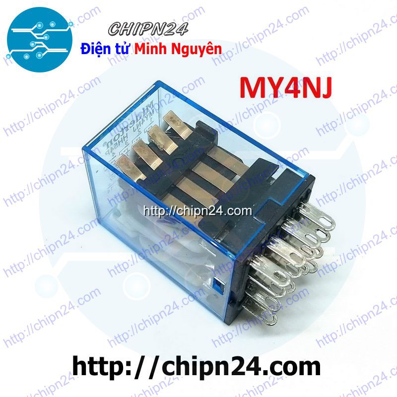 [1 CON] Relay Kiếng MY4NJ 14 chân 5A 12VDC (MY4N-J HH54P)