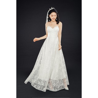 Đầm 2 dây cúp ngực ren - 20Again