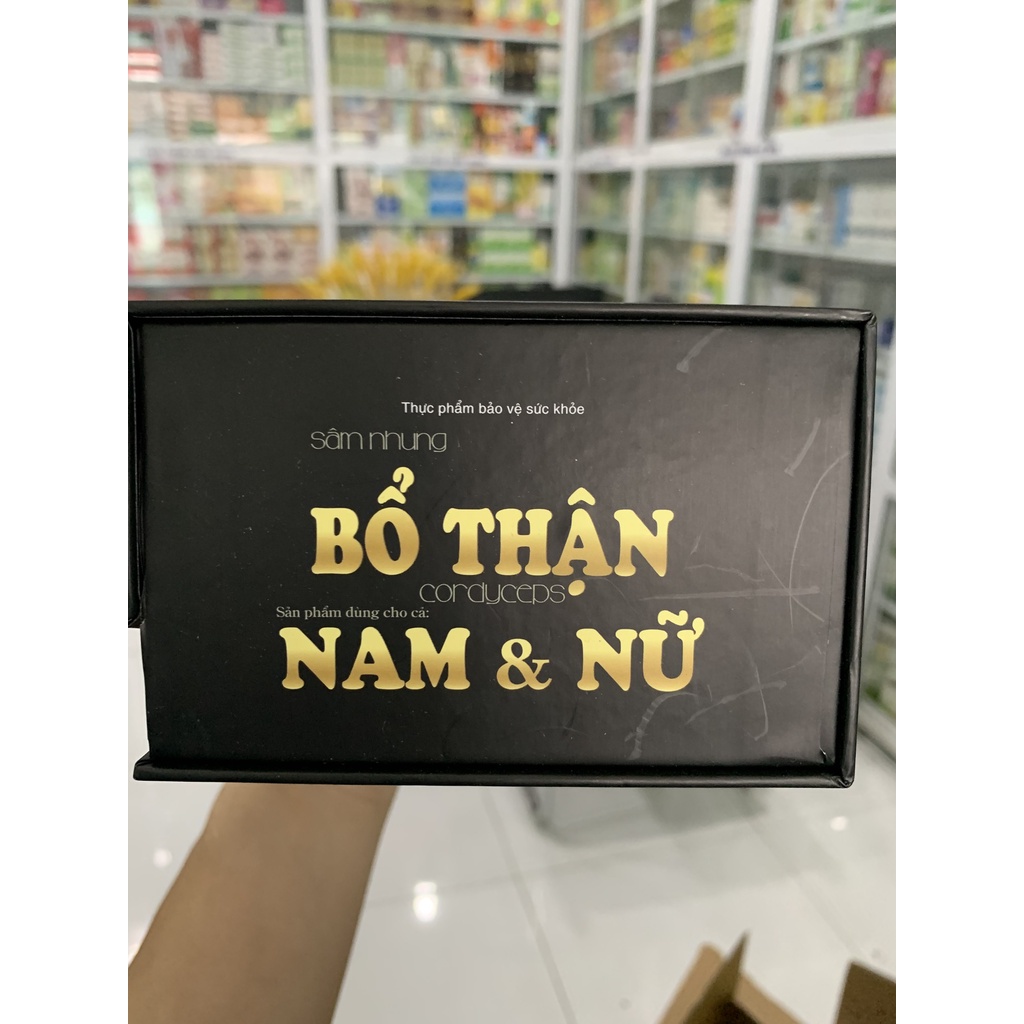 Sâm nhung bổ thận cho nam và nữ, giúp tăng cường sinh lý, tăng khoái cảm, bổ thận, tiểu đêm hộp 60V- Nhà Thuốc Mỹ Kim
