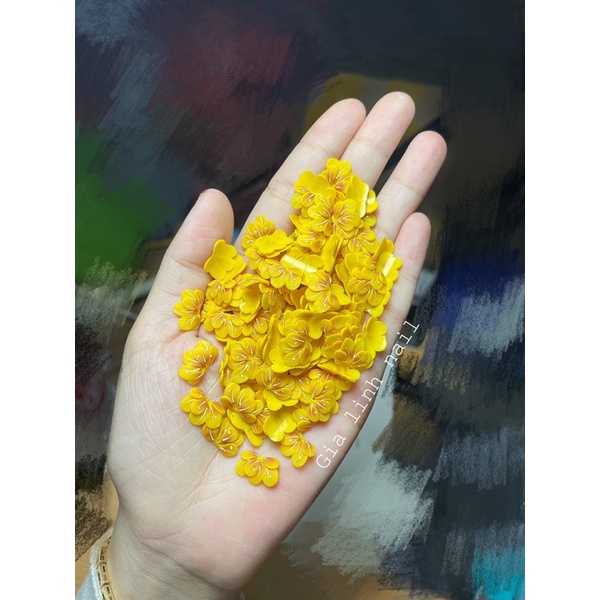 Hoa bột nail ruby ( set 10 bông )