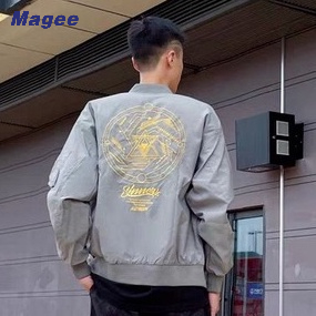 Áo Khoác bomber Dáng Rộng Phong Cách Bóng Chày Thời Trang Cho Nam Giới