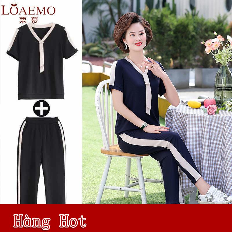 Set Đồ Bộ Thể Thao Thời Trang Cho Nữ Trung Niên