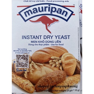 Hộp 5 gói Men nâu men khô men bánh mì Mauri - Instant Dry thumbnail