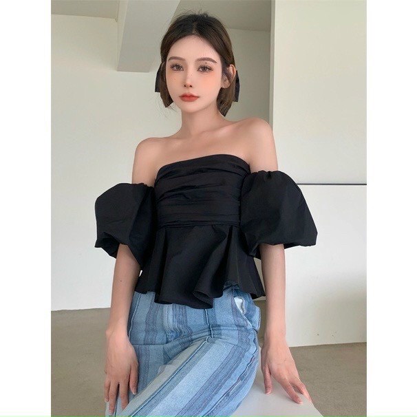 áo kiểu trễ vai tay dây hot