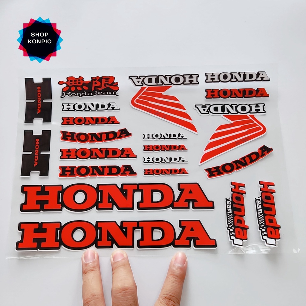 Decal Tem Honda Cánh Chim Dán Phuộc, Dè, Mặt Nạ Xe Cao Cấp