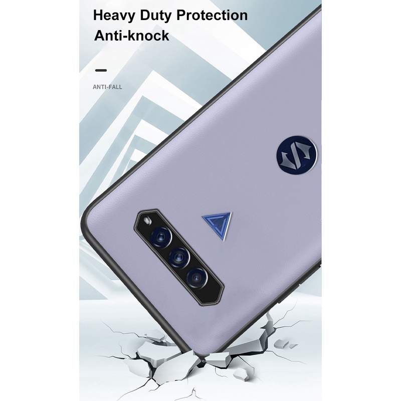 Dành Cho Xiaomi Black Shark 4 4S 4S Pro 5 RS 3 3S Chống Sốc Sang Trọng Mờ Da PU Bao Da Kinh Doanh