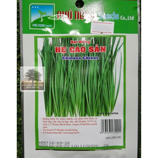 Hạt giống Hẹ cao sản Phú Nông
