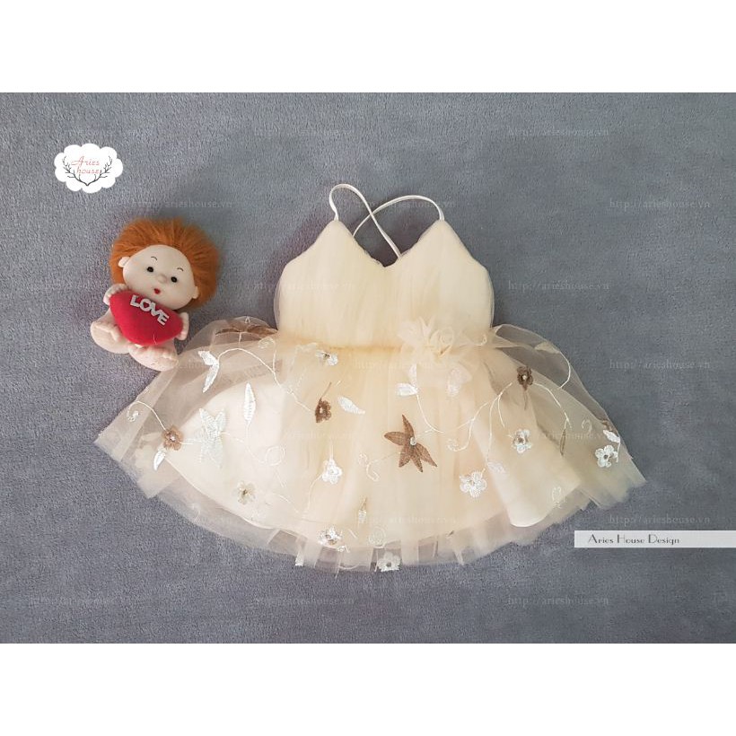 Đầm hai dây ARIES HOUSE KIDS