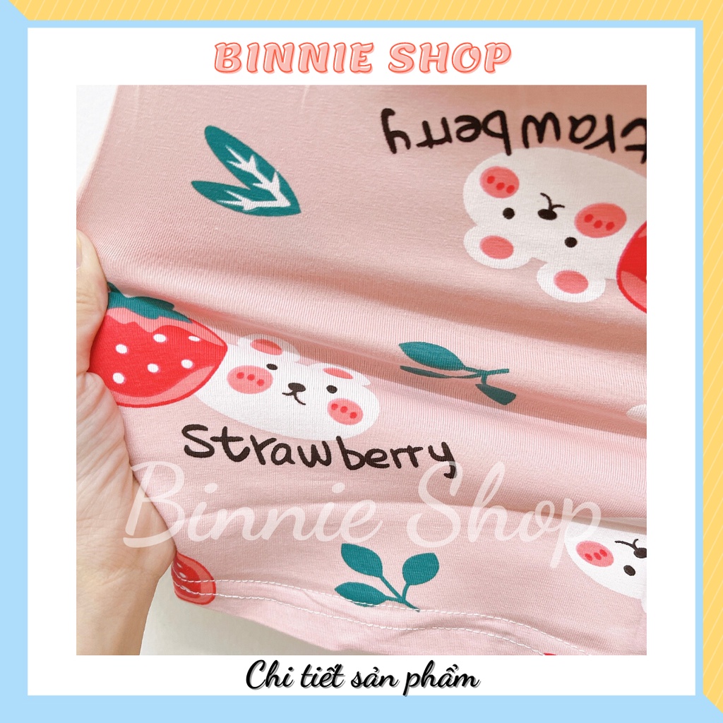 Đồ bộ bé gái BINNIE SHOP Quần áo bé gái chất thun cotton quảng châu xuất hàn cho bé từ 16-24kg (3-6 tuổi) BGT1