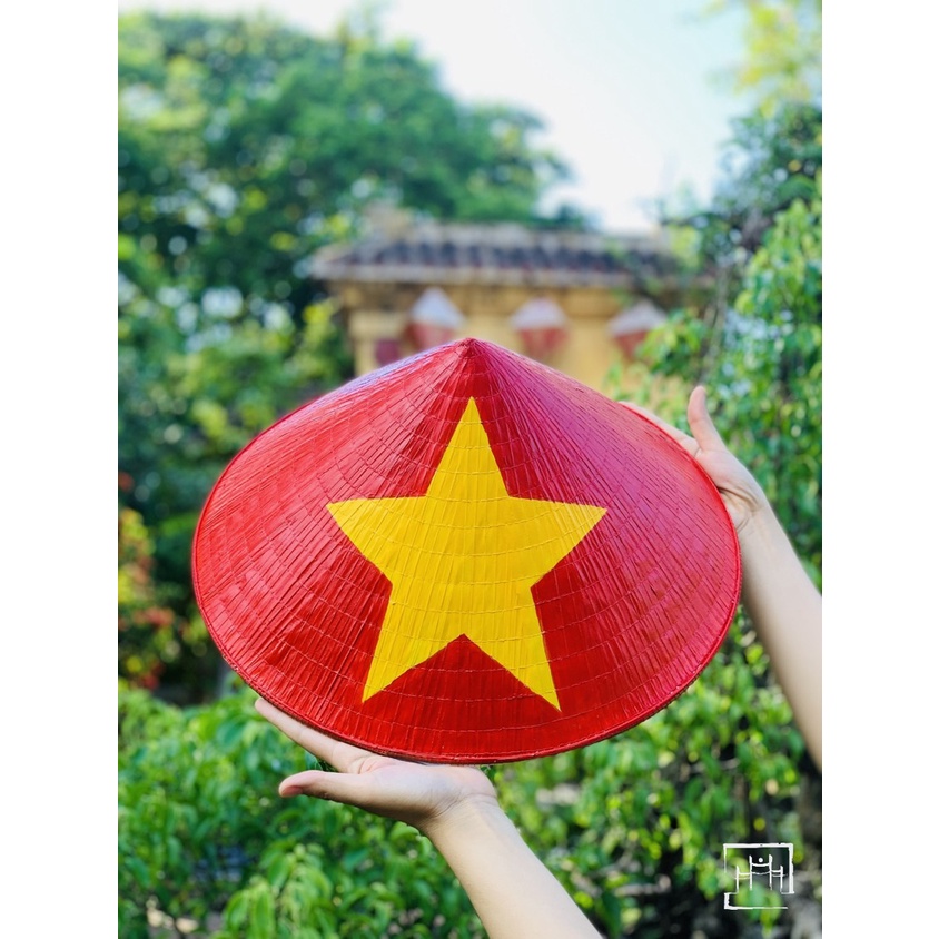 Nón lá danh lam thắng cảnh Việt Nam xinh đẹp. Đội, trang trí nhà cửa. Cổ vũ bóng đá.
